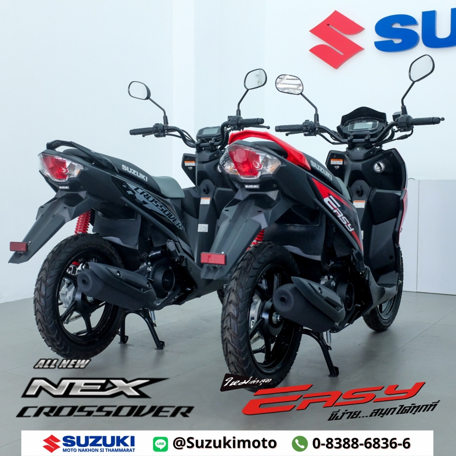 Suzuki เทียบกันชัดๆ Suzuki Easy กับ Suzuki Nex Crossover